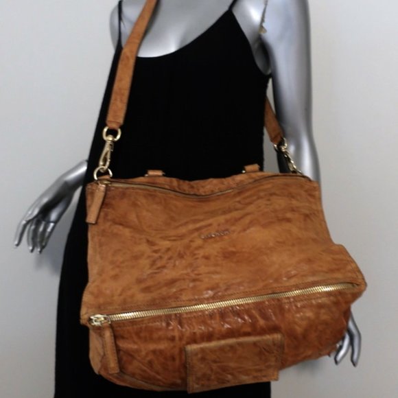 Givenchy Large Pepe Pandora Shoulder Bag Brown - Picture 2 of 12